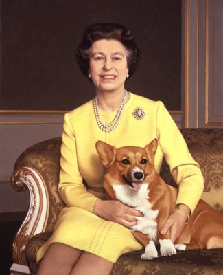 Fine Art Print of Queen Elizabeth II by Michael Leonard