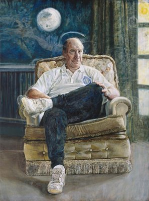 Fine Art Print of Sir Robert ('Bobby') Charlton by Peter Edwards