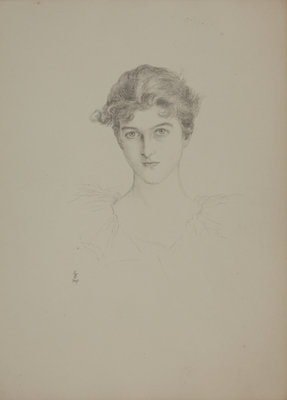 Mrs E. Tennant (afterwards Lady Glenconner) by Violet Lindsay Manners the Dutchess of Rutland - print