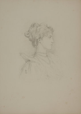 Mrs George Batten by Violet Lindsay Manners the Dutchess of Rutland - print