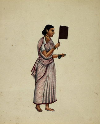 Mullebar Beggar's Wife by Indian School - print