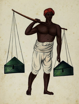 Curry Coolie by Indian School - print