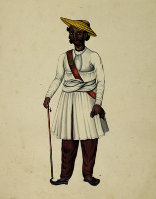 Peon by Indian School - print