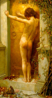 Love Locked Out (copy after Anna Lea Merritt 1844-1930) by Henry Justice Ford - print
