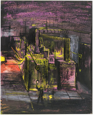 Fine Art Print of Furnaces - End View by Graham Sutherland