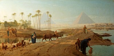 Fine Art Print of The Subsiding of the Nile by Frederick Goodall