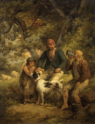 Fine Art Print of The Peasants Repast by George Morland