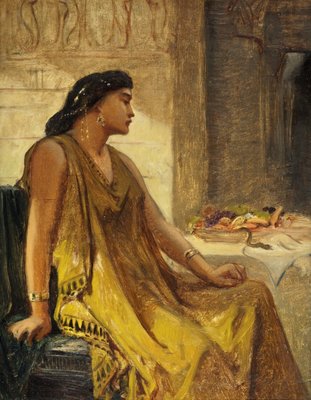 Cleopatra and the Asp by Edward John Poynter - print