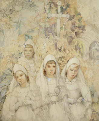 Fete de Dieu, Brittany by Grace Wheatley - print