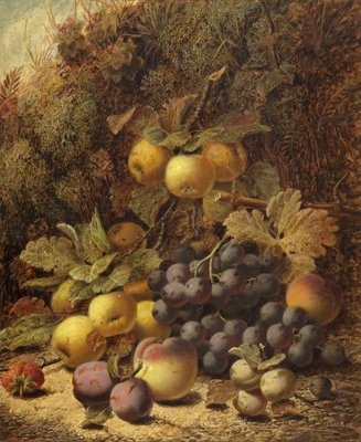 Fruit on a Mossy Bank by Oliver Clare - print