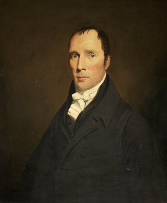 Portrait of William Clark JP of East Woodside Glasgow by British School - print