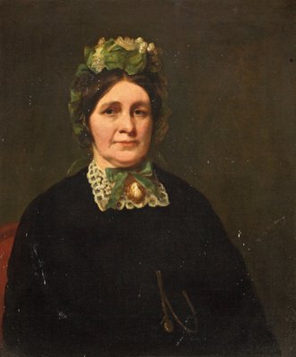 Mrs Samuel Cotes (1803–1875) by British School - print