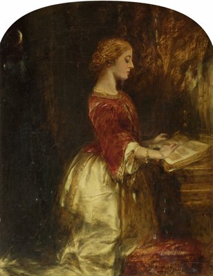 Reading by Arthur Joseph Woolmer - print