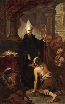 Saint Thomas of Villanueva by Edwin Longsden Long - print