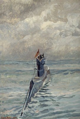 'H' Class Submarine at Sea by Stephen Bone - print