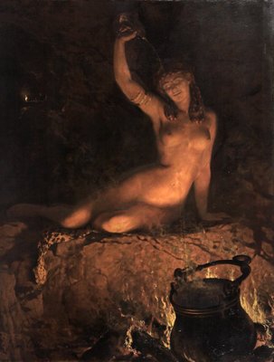 An Incantation [A Bacchante] by The Honourable John Collier - print