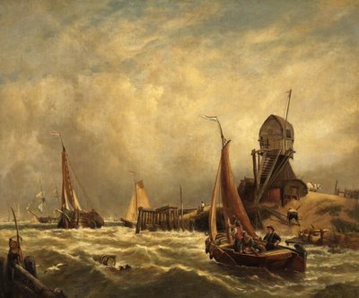 Fine Art Print of On the Scheldt by Anonymous