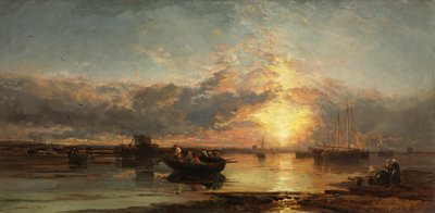 Fine Art Print of Seascape, Sunset by James Webb
