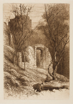 On the Walls of the Castle, 1864 - 1908 by Henry Pope - print
