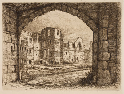 The Courtyard from the North Gate, 1864 - 1908 by Henry Pope - print