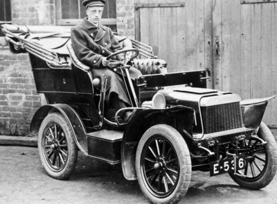An early car used by Staffordshire County Council, 1920's by Unknown - print