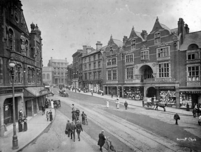 Queen Square, Wolverhampton, circa 1911 by Unknown - print