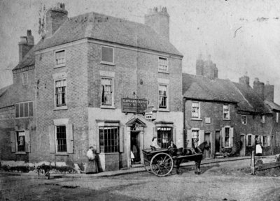 Elephant and Castle Inn, Wolverhampton, circa 1876 by Unknown - print