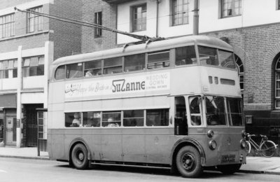 Sunbeam Trolleybus, Bilston Street, Wolverhampton, 23 June 1963 by Unknown - print