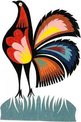 Traditional Cut Paper: Bird Design by Unknown - print