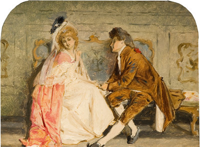 Dolly Varden, 1842 by William Powell Frith - print