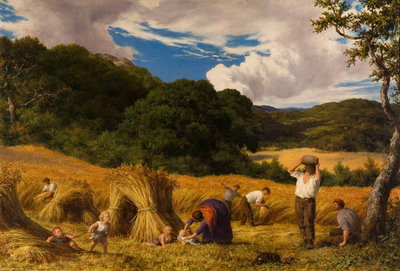 Cornfield in Surrey, 1860 by William Linnell - print
