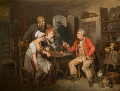 The Old Soldier's Story, 1808 by Edward Bird - print