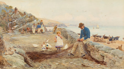 Mending the Nets by Tom Lloyd - print