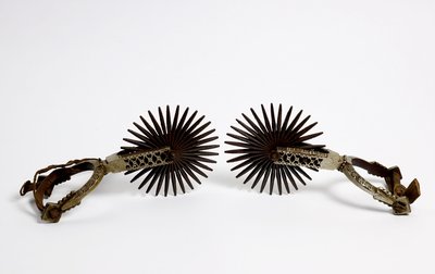 South American spurs with oversized rowels by Unknown - print