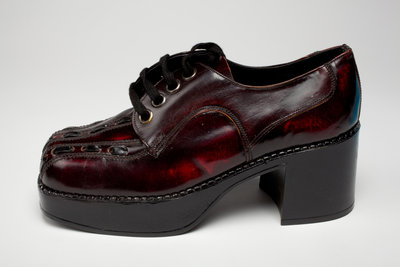 Men's platform shoes, c.1975 by Unknown - print
