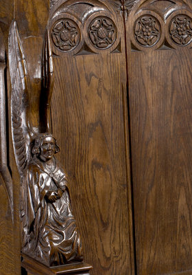 Angel from a priest stall, St. Paul's, Walsall, 1938 by Unknown - print