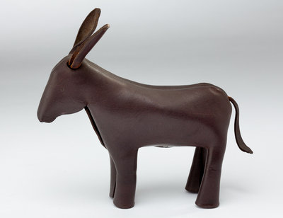 Prototype leather donkey developed for the American Democratic Party, c.1955 by Unknown - print