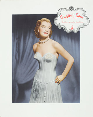 English Rose Foundation Garments advertisement poster, Walsall Lithographic Company Limited by Unknown - print