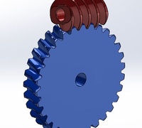Worm gear 3D models for 3D printing | makexyz.com
