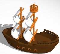 Pirate ship 3D models for 3D printing | makexyz.com