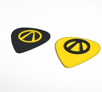 Guitar picks 3D models for 3D printing | makexyz.com
