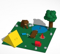 Camping 3D models for 3D printing | makexyz.com
