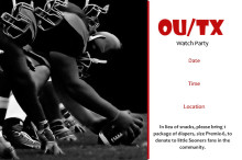 Football Watch Party Invite