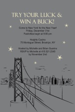 Night on the Town Casino Party Invitation