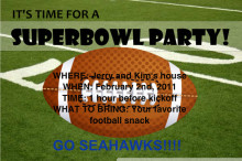 Superbowl Party Invite