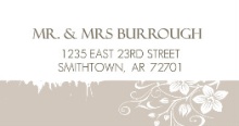 Simple Gray and White (Set) Address Labels
