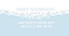 Blue Formal (Set) Address Label