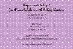 Purple Girl's Birthday Invite