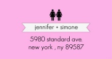 Pink Modern Romance (Set) Address Label