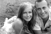 Black and White Lace (Set) Save The Date